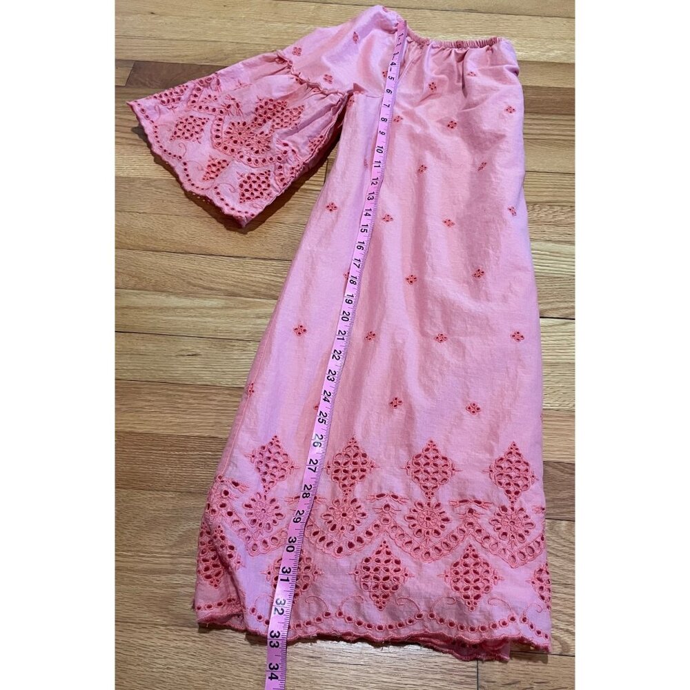St Johns Bay‎ Womens Pink Eyelet Peasant Dress Size M Dainty Coquette Feminine - Picture 8 of 12